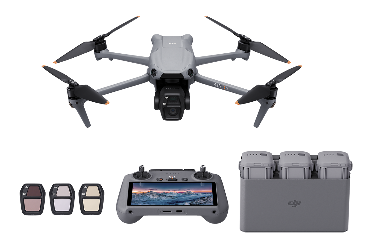 DJI - Air 3S Fly More Combo (DJI RC 2)