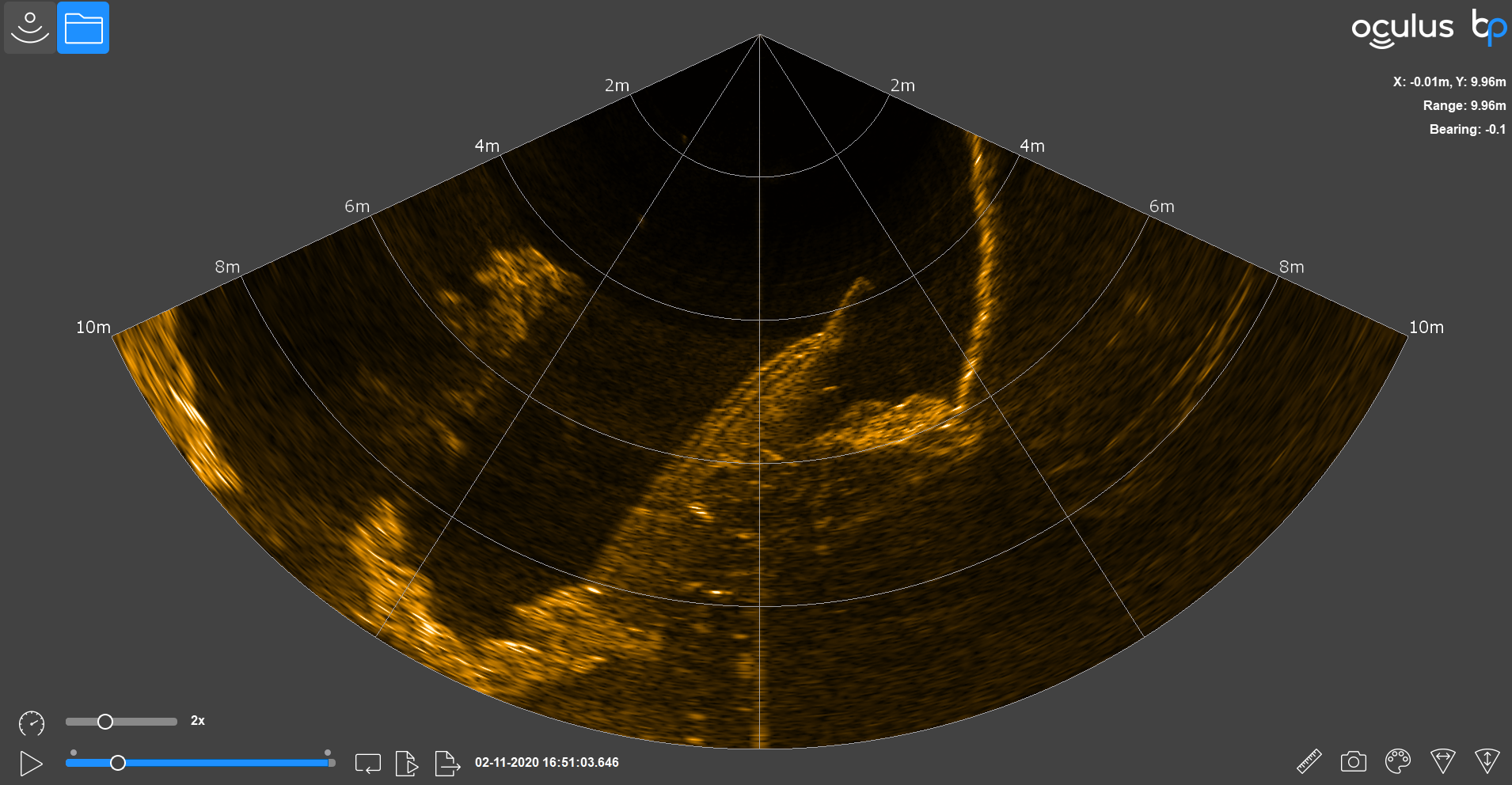 Chasing - Oculus Multibeam Sonar M1200D Dual/Max Accuracy/Range 100m